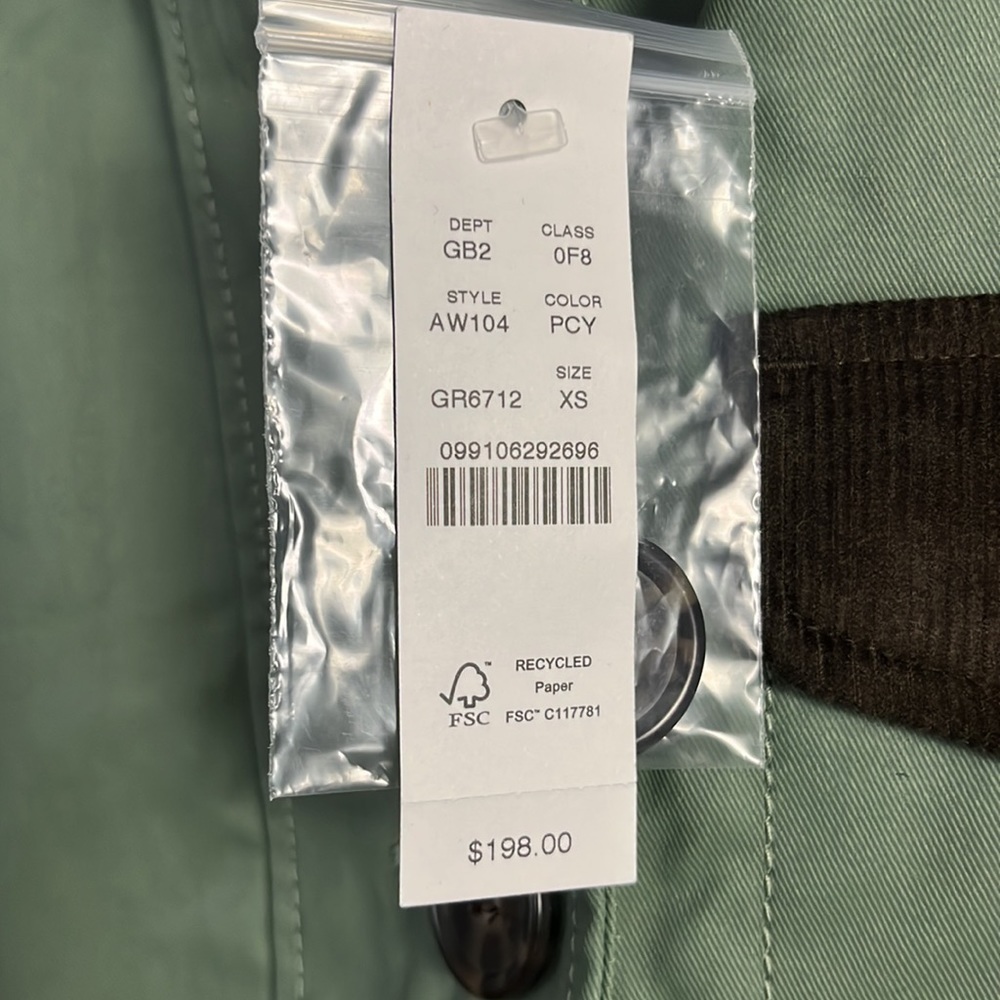 J. Crew Olive Utility Jacket with Dark Trim - Picture 4 of 12